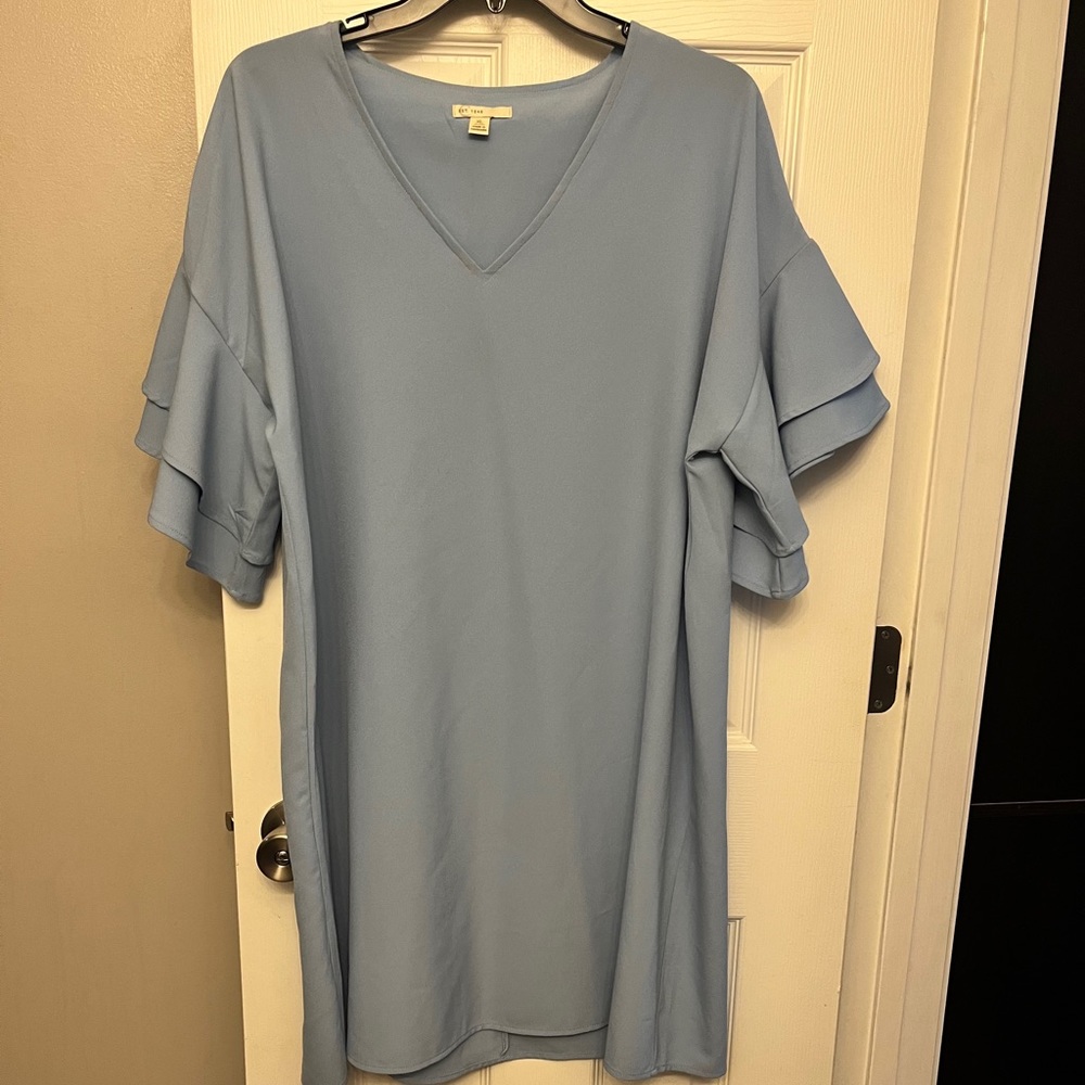 Cato sheath dress in light blue